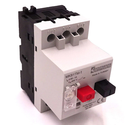 Motor Protect Circuit Breaker (0.63 -1.00A) MKS1TM-1 EMAS