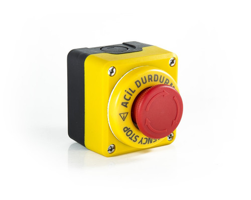 P SERIES BLACK YELLOW PL SNG BOX 1NC EMER.STOP LIT 24V AC/DC 40 MM P SERIES BLACK YELLOW PL SNG BOX 1NC EMER.STOP LIT 24V AC/DC 40 MM