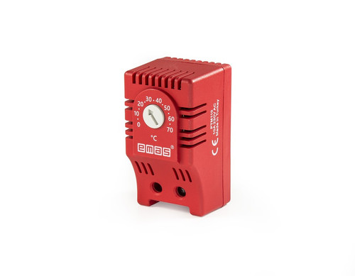 PANEL THERMOSTAT 10A 230VAC N/C RED