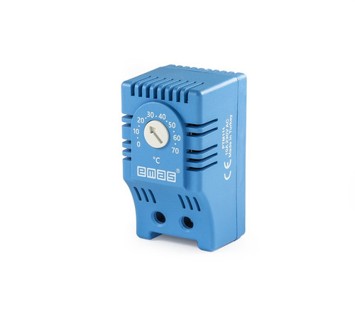 PANEL THERMOSTAT 10A 230VAC N/O BLUE