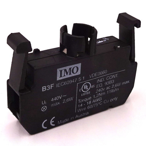 Contact Block B3F IMO 440VAC 2.6W *New*