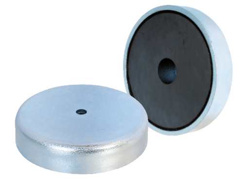 Magnetic Ferrite Shallow Pot Ø80x18mm Counterbore E889 Eclipse Magnetics