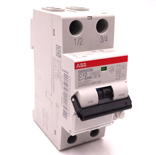 RCBO 2CSR272140R1104 ABB 2P 10A C curve