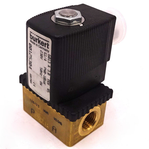 2/2 Mini Solenoid Valve 00125304 Burkert G1/4 230VAC 8W 10bar