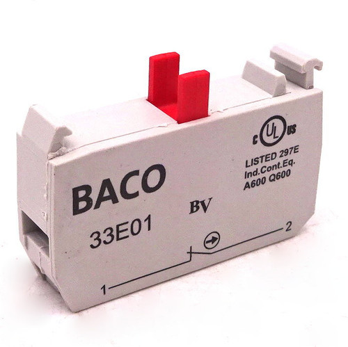 Contact Block 33E01 Baco 240VAC 3A *New*