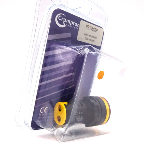 Pilot Light PB108CBP Crompton Yellow 230VAC
