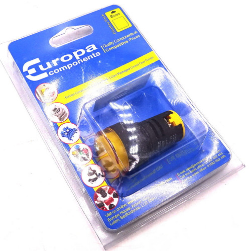 Pilot Light CLD50P Europa Components 230VAC Amber
