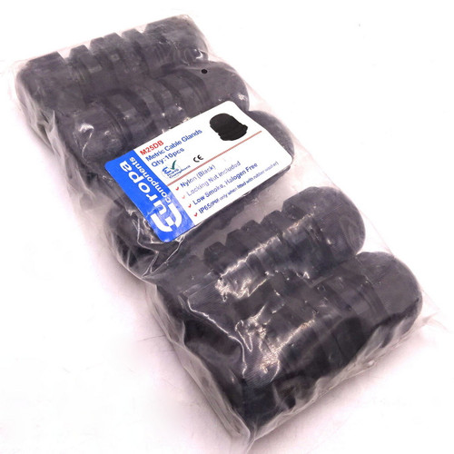 Cable Gland M25DB Europa Components 13-18mm Black