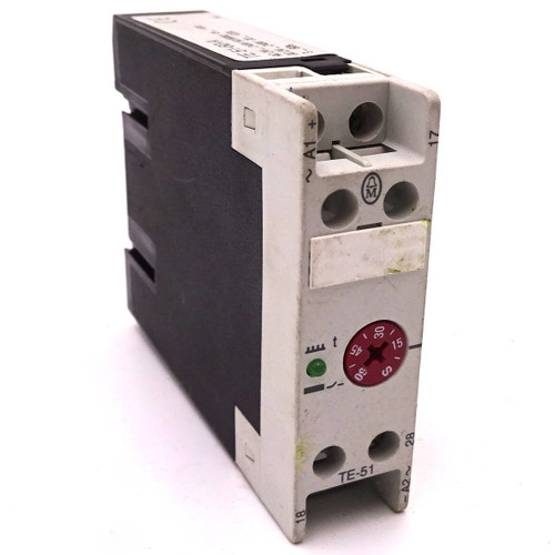 Time Relay TE-51-60-A Moeller 15-50s 240VAC/DC *Used*