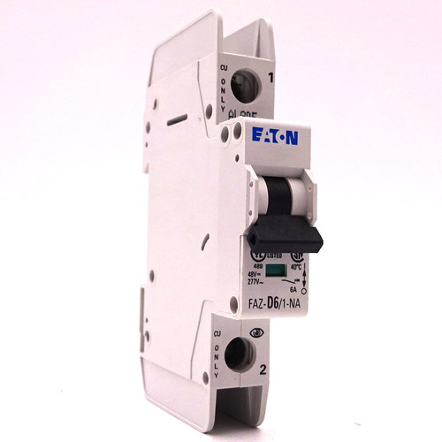 Circuit Breaker FAZ-D6-1-NA Eaton 1P 6A D Curve