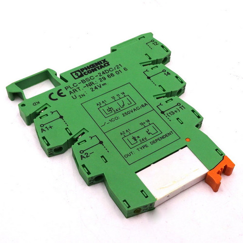 Relay Socket 2966016 Phoenix Contact 24VDC *Used*