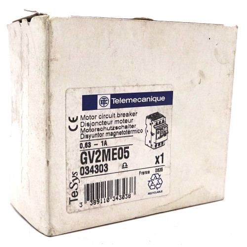 Circuit Breaker GV2ME05-TELE Telemecanique 0.63 - 1A 034303