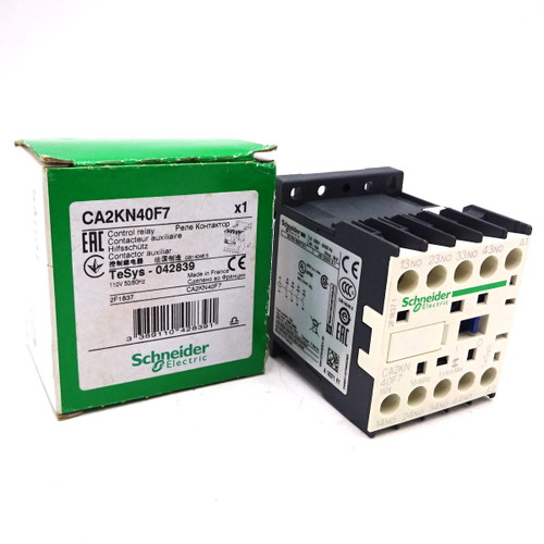 Relè Di Controllo Telemecanique CA2KN40F7 – 110VAC 042839 CA2KN40-F7 – Nuovo, Made In France