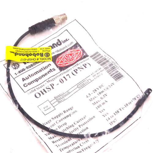 Solid State Sensor OHSP-017-PNP Robohand 4.5-28VDC 0.5V 100mA