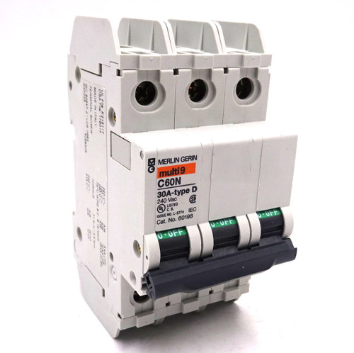 Circuit Breaker C60N-30A-D Merlin Gerin 30A D curve 3P