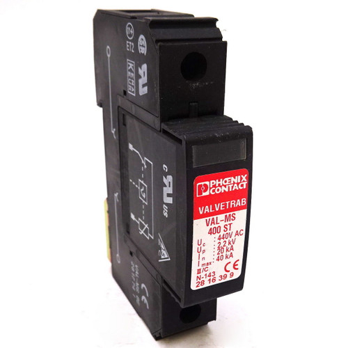 Surge Protection Plug VAL-MS-400ST Phoenix Contact 440VAC 2.2kV 20kA *New*