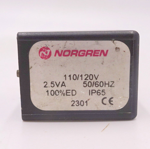 Solenoid Coil 2301 Norgren 110/120VAC *Used*