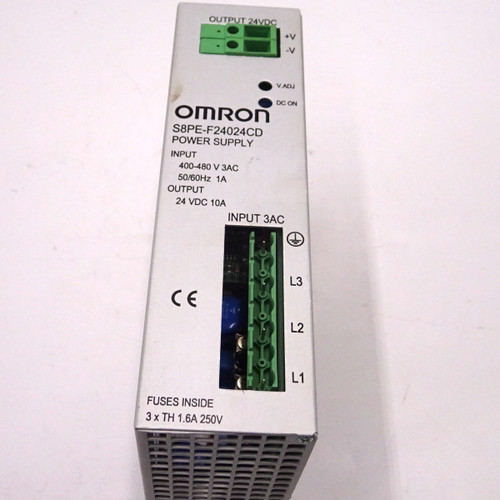 Power Supply S8PE-F24024CD Omron 10A 24VDC *Used*