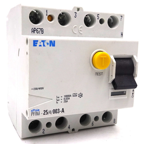 RCCB PFIM-25/4/003-A-MW Eaton 4P 25A 30mA *Used* - Axxa - Motor Control ...