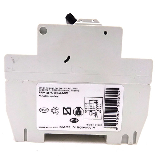 RCCB PFIM-25/4/003-A-MW Eaton 4P 25A 30mA *Used* - Axxa - Motor Control ...