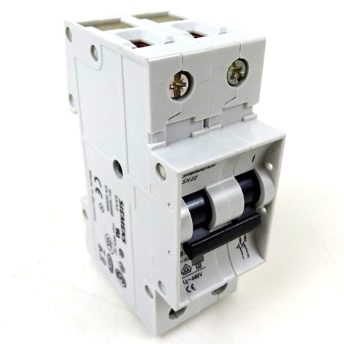 MCB 5SX22-B16 Siemens 16A B-Curve 2P 400VAC *New*