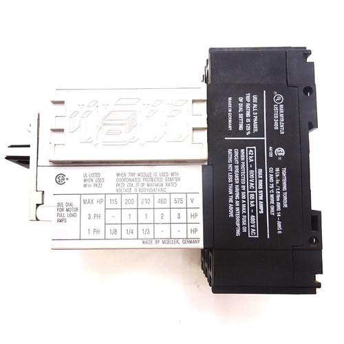 Motor Circuit Breaker ZM-4-PKZ2 Moeller 3P 2-2.35-55A with Overload *Used*