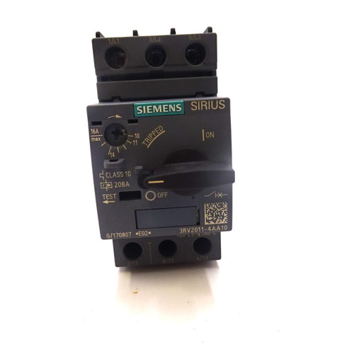 Motor Circuit Breaker 3RV2011-4AA10 Siemens 11-16A Sirius *Used*