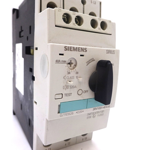 Circuit Breaker Size S2 3RV1031-4FA10 Siemens 28-40A *Used*