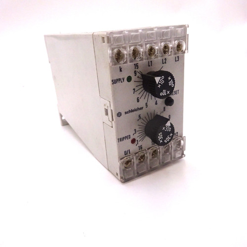 Timer Relay R3.185.0199.1 Schleicher 3Ph 0.1-5A 1.5-30s *Used*