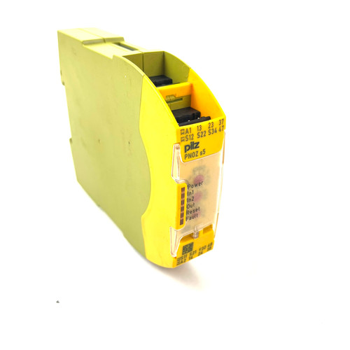 Safety Relay 750105-NOTERM Pilz 24VDC *Missing all Terminals* *Used*