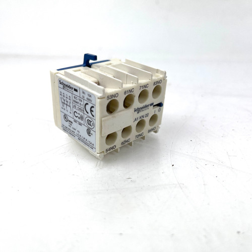 Auxiliary Contact Block LA1KN22 Schneider 2NO 2NC Front Mount *Used*