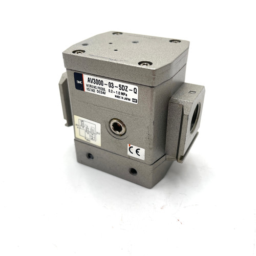Pneumatic Soft Start Valve AV3000-03-5DZ-Q SMC 0.2-1MPa 24VDC *missing connector *Used*