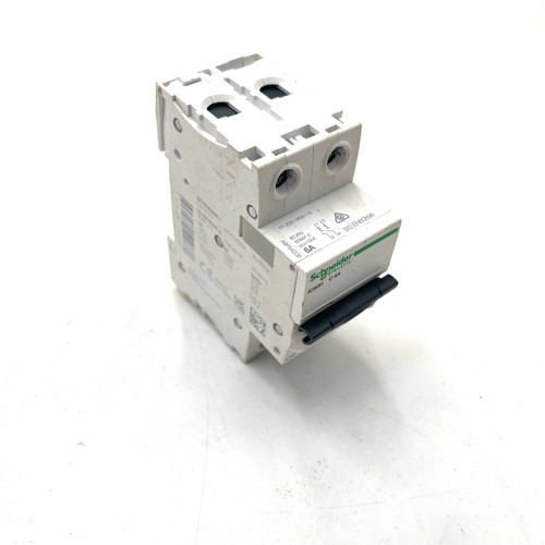 MCB A9F54206 Schneider 6A 2P C-Curve iC60H *Used*