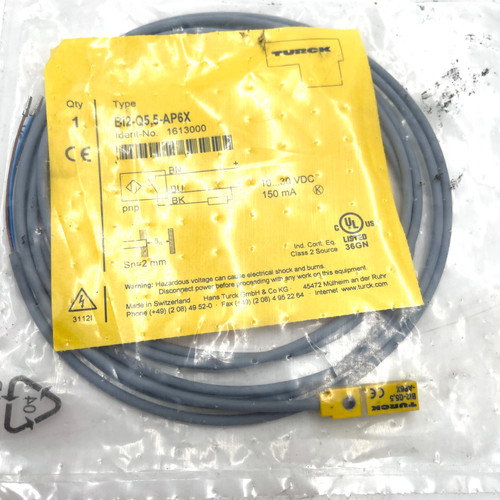 Inductive Sensor Bi2-Q5.5-AP6X Turck NO PNP 2m 1613000