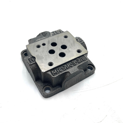 Manifold MRS.K-3-3/8 Axxa Steel CETOP 3 G3/8" Threads *Fitted*