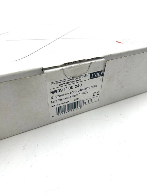 Contactor  MB09-F-00 240 IMO MB09-F-00 9A 240VAC 4kW
