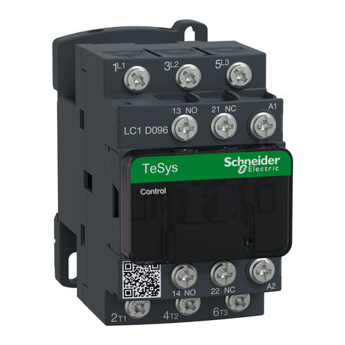 Contactor LC1D096P7 Schneider 3P (3NO) 1NC + 1NO Aux 230VAC 9A 4kW