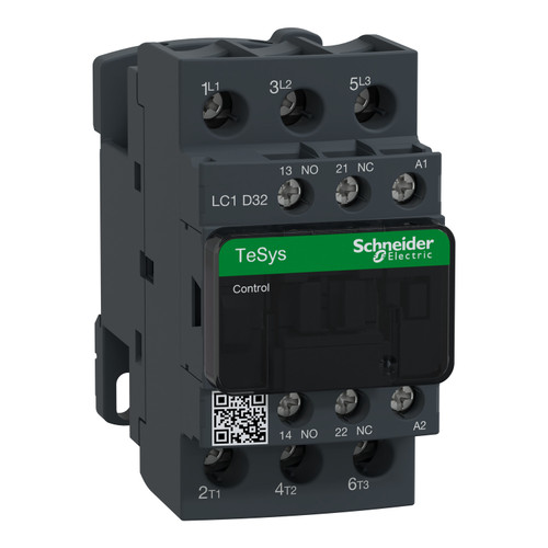 Contactor LC1D32FE7 Schneider 3P (3NO) 1NC + 1NO Aux 115VAC 32A 15kW