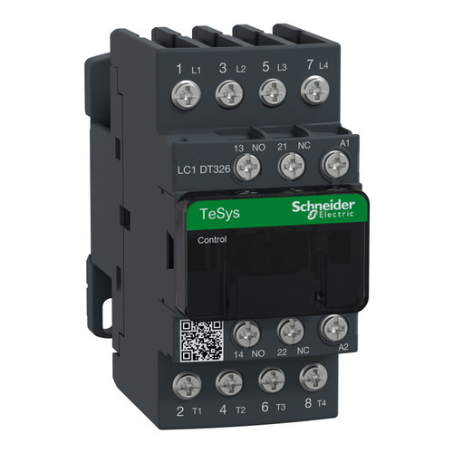 Contactor LC1DT326B7 Schneider 4P (4NO) 1NC + 1NO Aux 24VAC 32A 7.5kW