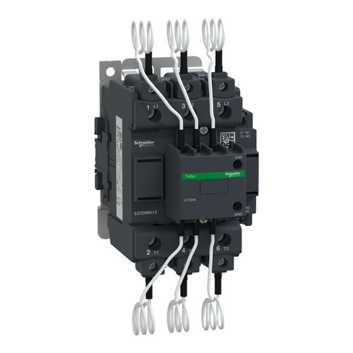 Contactor LC1DWK12F7 Schneider 3P (3NO) 2NC + 1NO Aux 110VAC 63kVAR