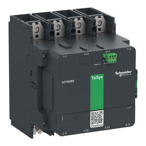 Contactor LC1G5004KUEN Schneider 3P (3NO) 1NC + 1NO Aux 100-250VAC/DC 700A 250kW