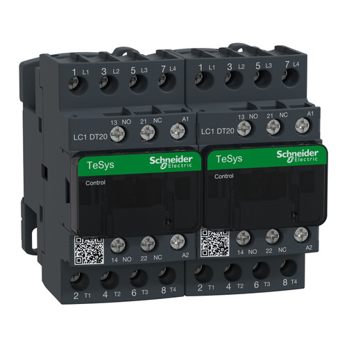 Changeover Contactor LC2DT20P7 Schneider 4P (4NO) 2NC + 2NO Aux 230VAC 20A