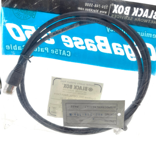 Patch Cable EVNSL80-0004 Black Box CAT5e 350MHz 1.2m