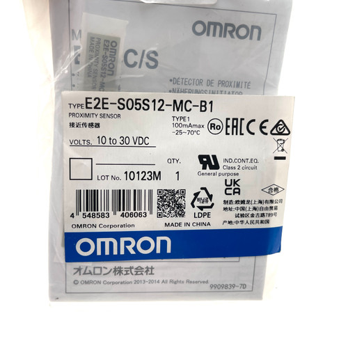 Inductive Proximity Sensor E2E-S05S12-MC-B1 Omron sn=1.2mm PNP NO 10-30VDC