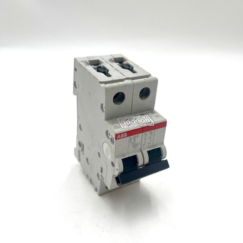 Miniature Circuit Breaker S202-C3 ABB 2-Pole 3A C-Curve 400VAC 6kA *Used*