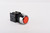 Flush Push Button Double Circuit Red 22mm Ip40