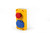P SERIES YELLOW GREY BOX 2 WAYS WITH EMER. STOP+SOCKET