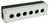 BLACK GREY PL CNTRL BOX 6 HOLES EMPTY