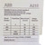 Contactor A210-30-110-84 ABB 110VAC 110kW