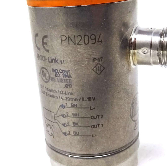 Used IFM PN 010 RER14 MFRKG/US/ /V PN2094 Digital Pressure Switch Sensor